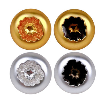 18/23mm Ködös Ezüst Arany Vintage Tojás Héj Gyanta Fém Gomb 20db