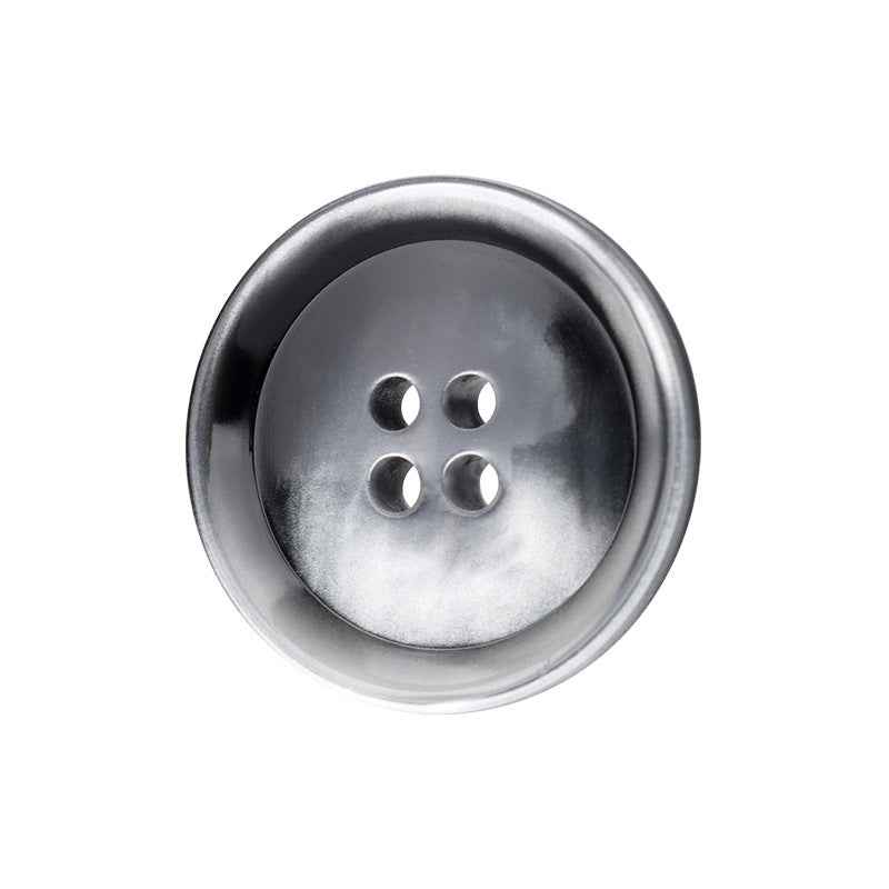 15/20mm Round 4-Hole Eco-Friendly Resin Buttons Black Navy Blue 10pcs
