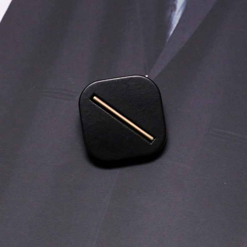 Black/Beige/Tan Square Resin Shank Buttons with Metal Base 30 Pack