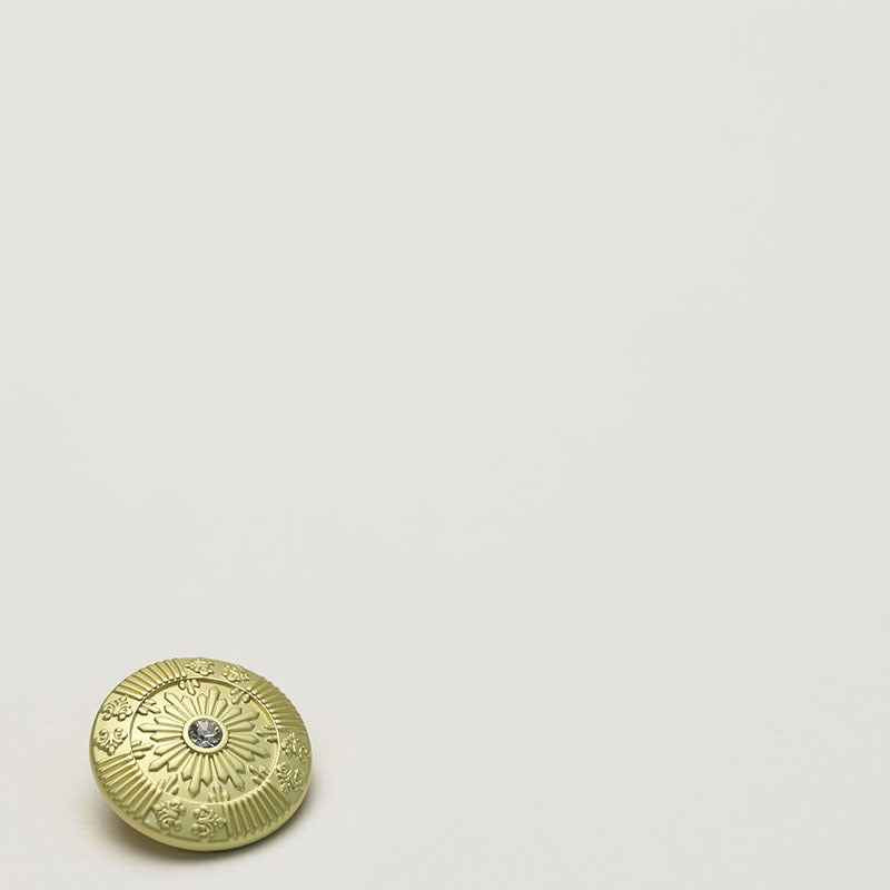 Frosted Metallic Sun Shank Buttons – 18mm/23mm with Crystals,Gold/Silver Tones