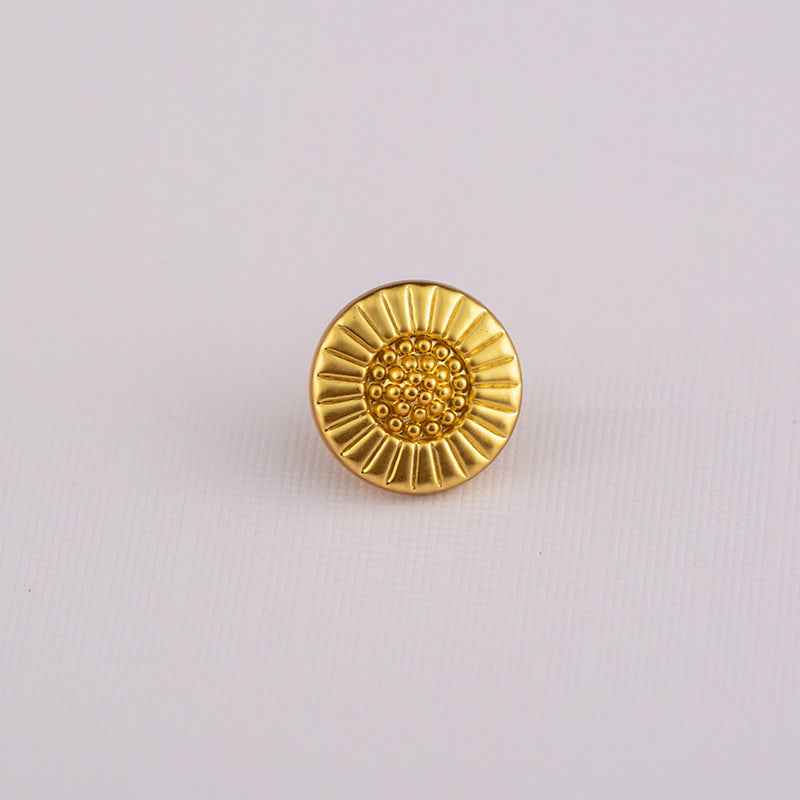10MM Vintage Chinese Style Gold Zinc Alloy Shirt Buttons 70pcs