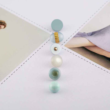 11.5MM Metallic Floral Resin Shank Buttons 60pcs for Shirts Sweaters