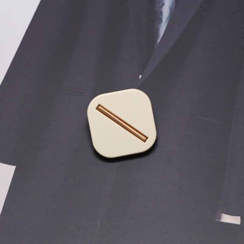 Black/Beige/Tan Square Resin Shank Buttons with Metal Base 30 Pack