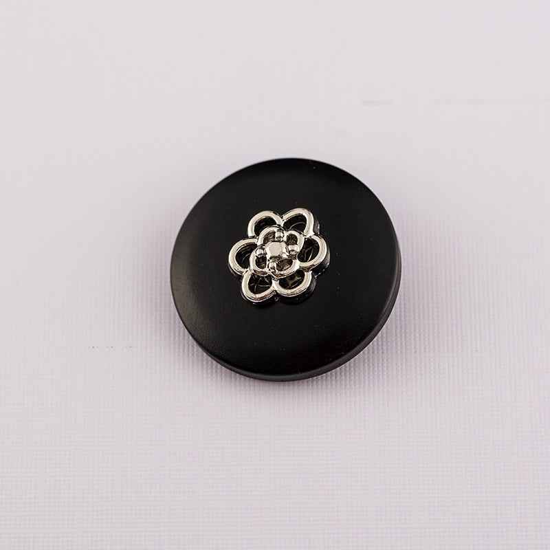 Round Resin Buttons with Metal Shank 30pcs 18mm/20mm/23mm