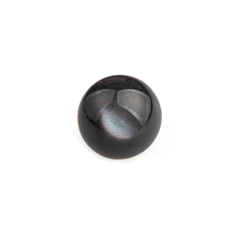 11.5mm Colorful Iridescent Ripple Mushroom Resin Alloy Buttons 130pcs