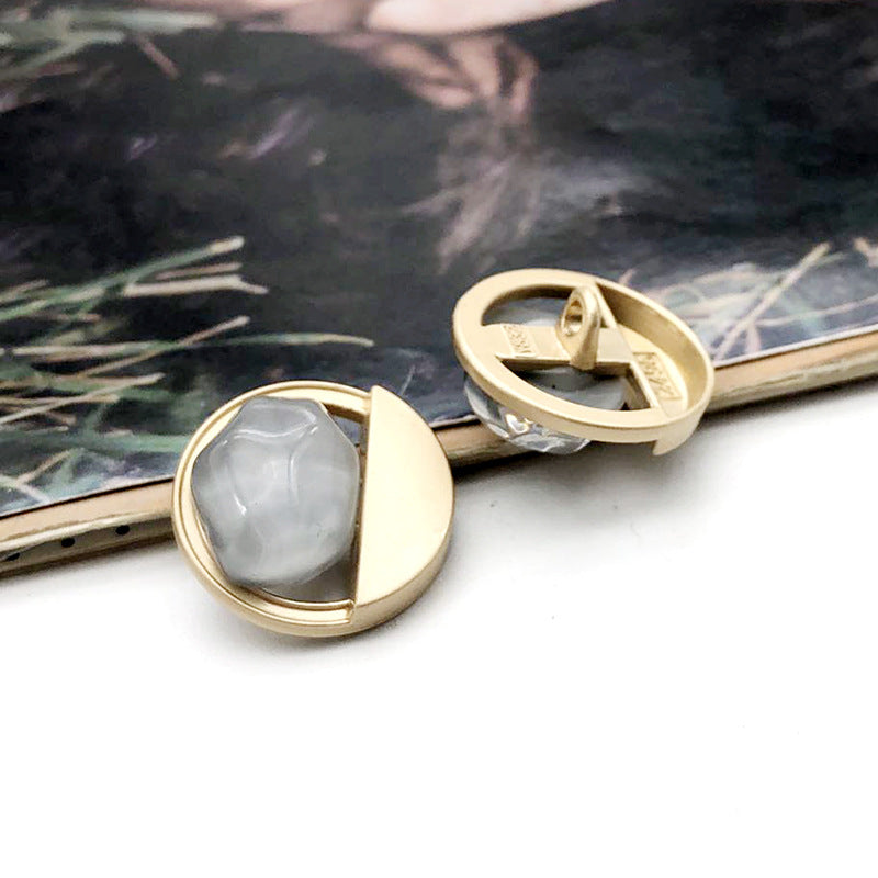 20mm fala kamień okrągły damski wełniany płaszcz metalowy guzik 12 sztuk