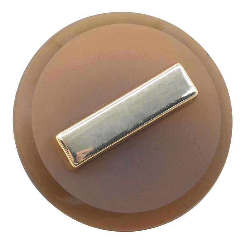 23/25mm Transparent/Black/Brown Dual-color Metal Resin Shank Buttons