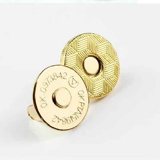 14x2mm Ultra-Thin Magnetic Snaps Buttons 20pcs