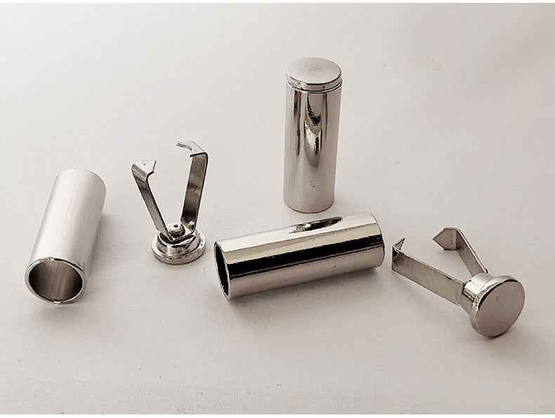 7x20mm Metal Cylinder Drawstring Stopper Cord 30 Pack(5 Colors)