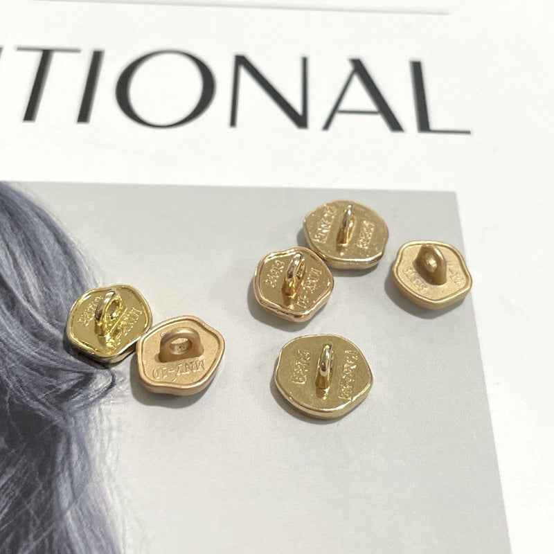 Pearl Black/White Metal Shank Buttons 10mm for Shirts Blouses Sheer Dresses