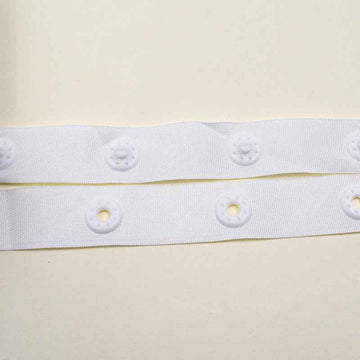 50mm Spacing Cloth Sewing Snap Fastener Button Tape 30 Yards