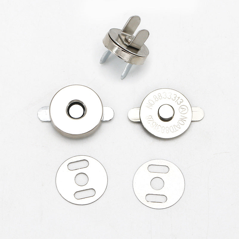 Metal Round Magnetic Snap Buttons for Bag 20pcs - Lots of Buttons