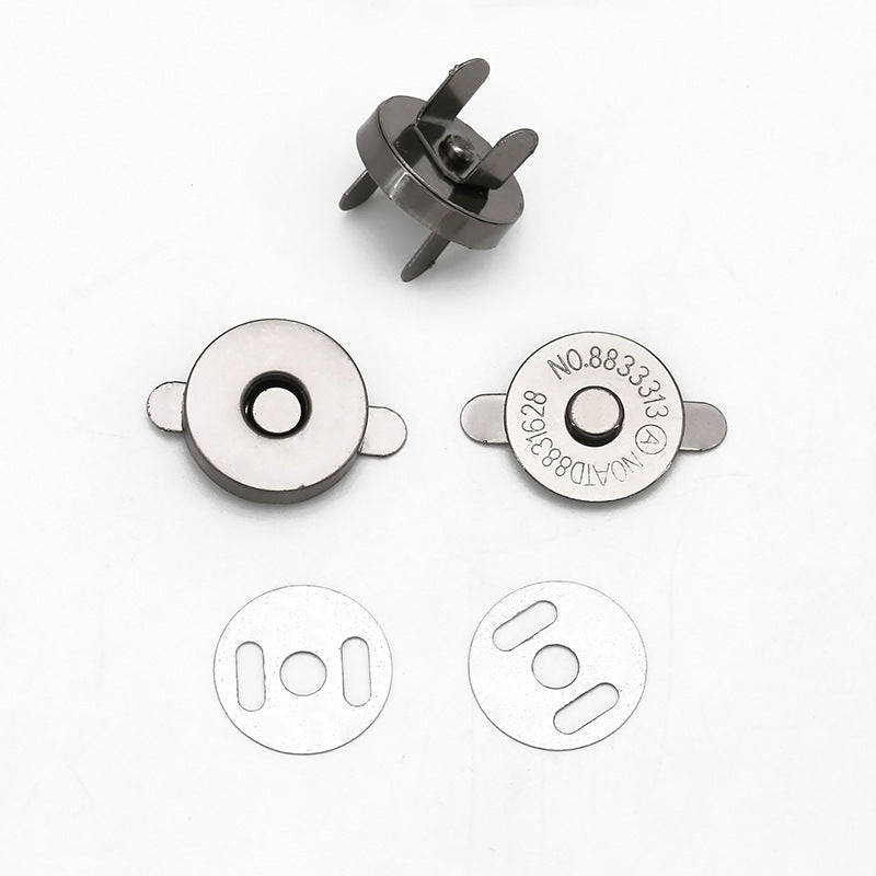 Metal Round Magnetic Snap Buttons for Bag 20pcs - Lots of Buttons