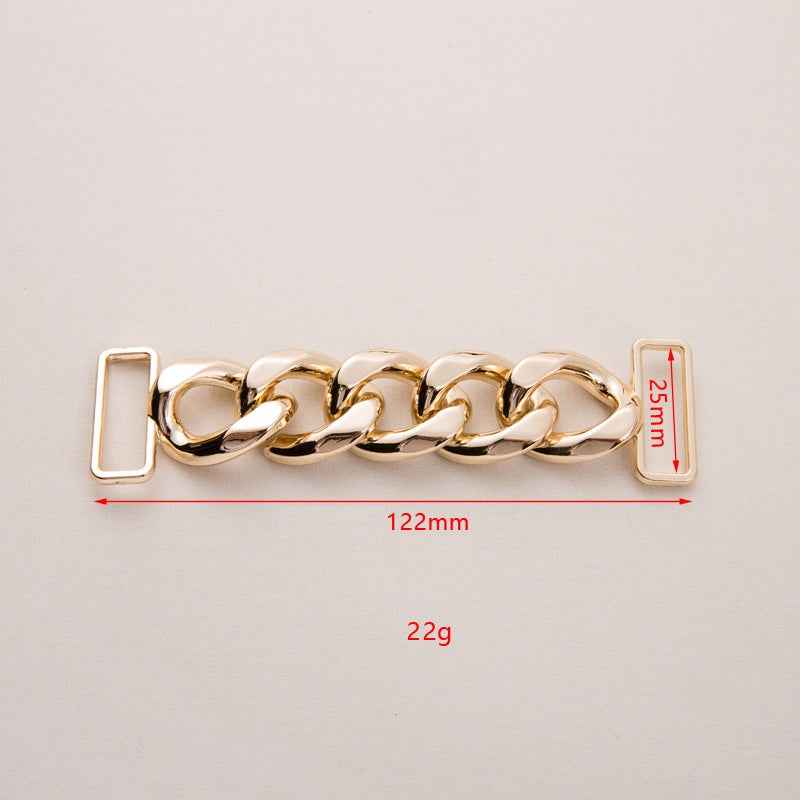 95mm/122mm Alloy Chain Decorative Buckle 20pcs