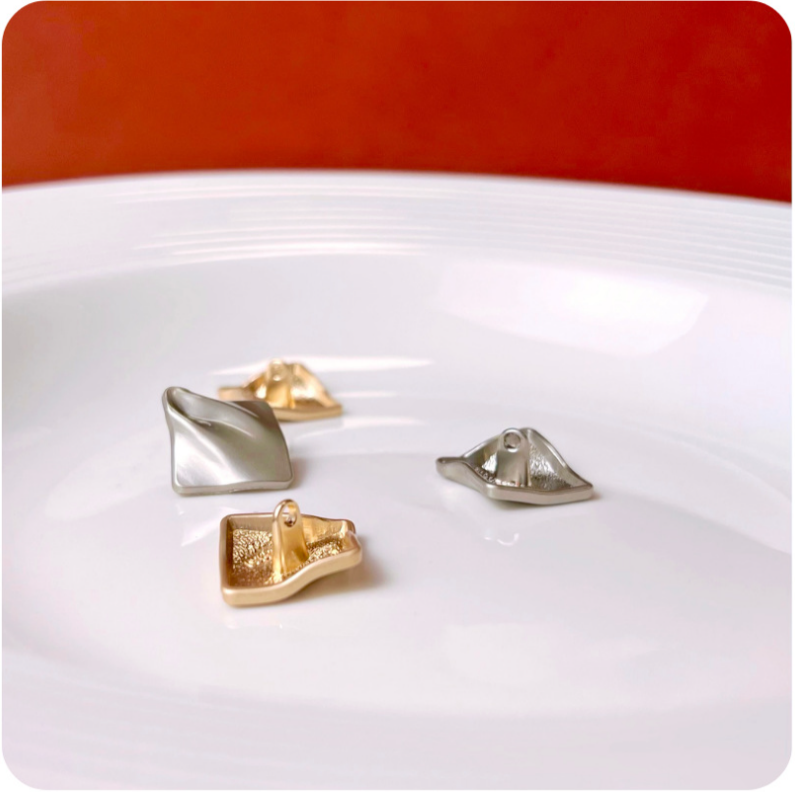 18/23/25MM Diamantteksturerede Dimplede Metal Skaft Knapper 20 stk