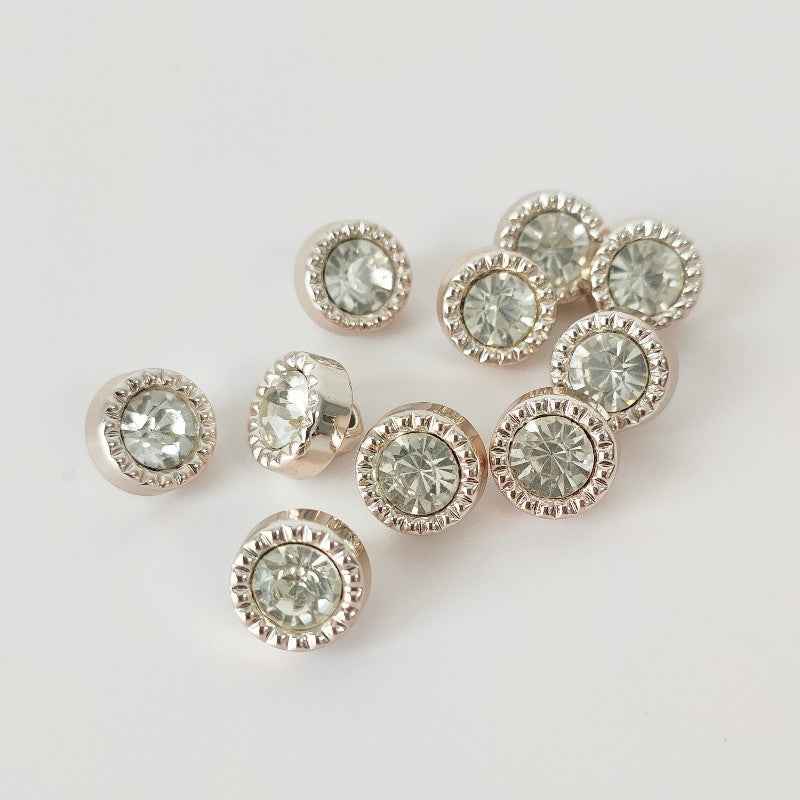 10mm Rose Gold Bead Buttons for Women's Shirts and Dresses 40PCS - Lots of Buttons