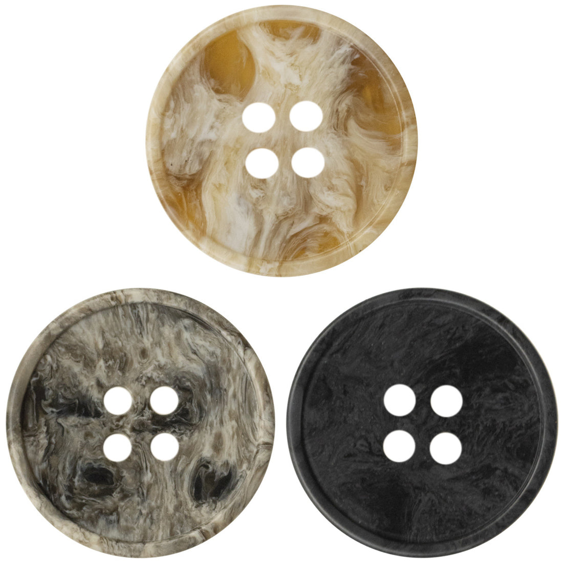 Vintage Resin Buttons Imitation Marble Texture,20 Pack - Lots of Buttons