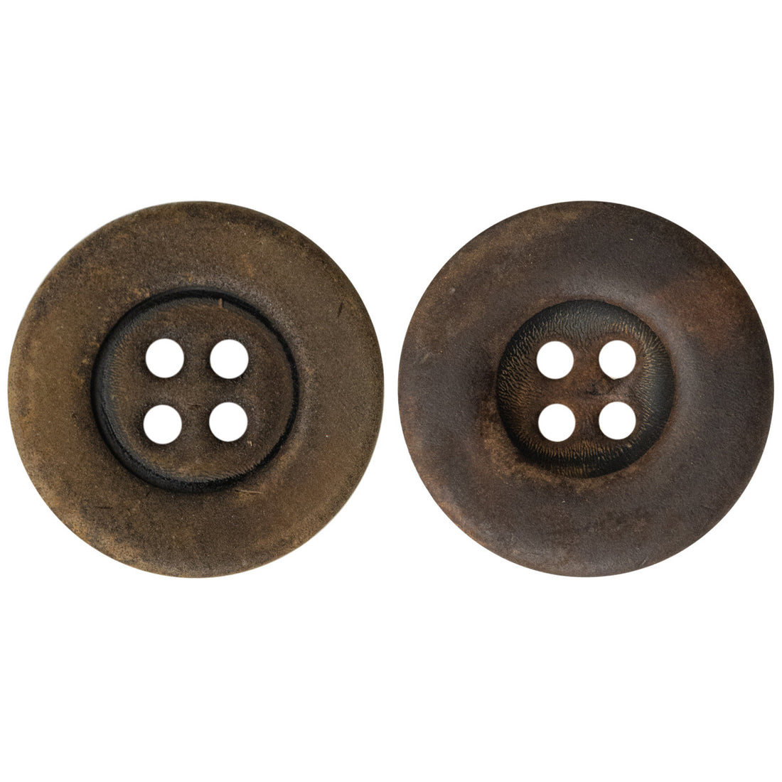 Antiqued Burnt Yellowish Real Horn Buttons 10 Pack - Lots of Buttons