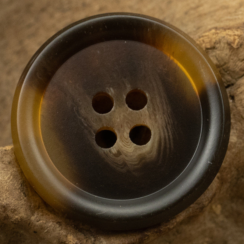 Tortoiseshell-Toned Double-Sided Resin Flat Buttons 20 Pack - Lots of Buttons