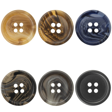 Gray Round Resin Buttons for Autumn-Winter Woolen Coats,20PCS - Lots of Buttons