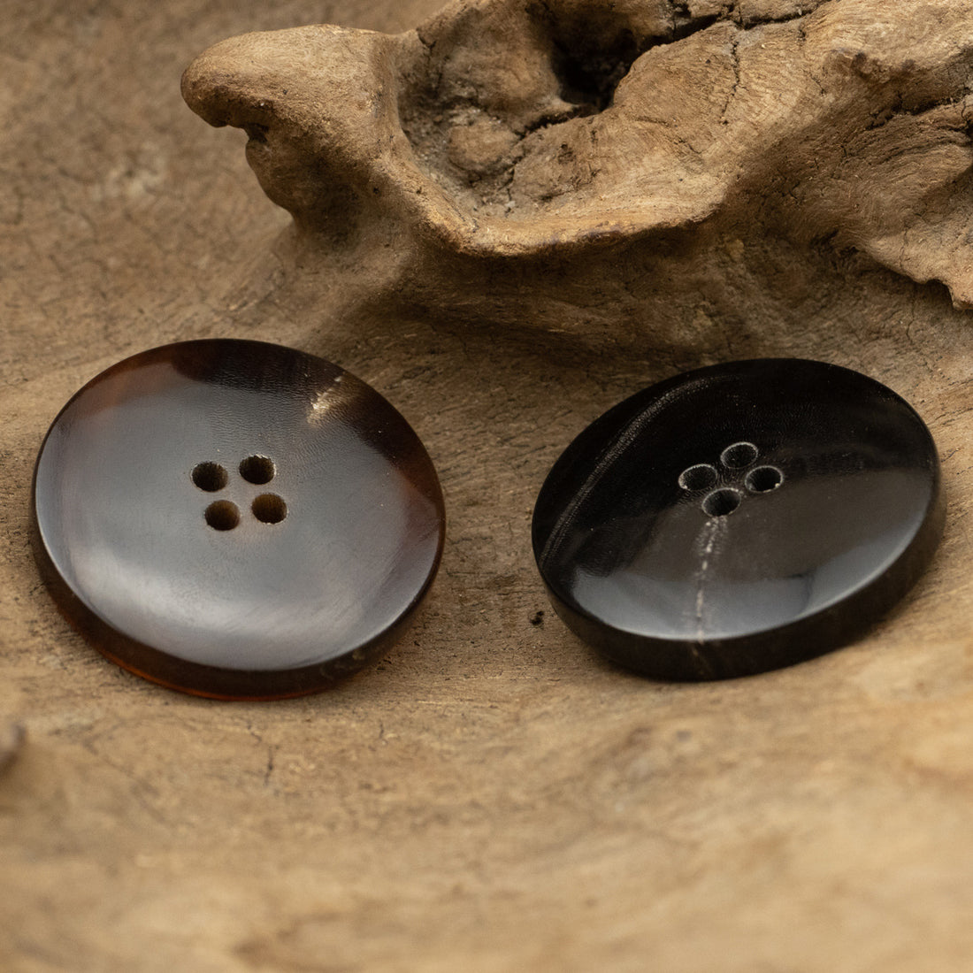 Natural Real Horn Round Buttons for Chinese Tang Suit 10pcs - Lots of Buttons