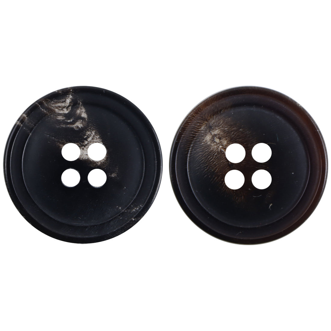 Round Real Horn Buttons for Coats Suit Cuffs 10pcs - Lots of Buttons