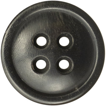 25mm Black Genuine Horn Buttons for High-End Cashmere Coats 6pcs - Lots of Buttons
