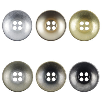 Bronze Bowl-Shaped Metal Buttons for Retro Trendy Overcoats 10pcs - Lots of Buttons