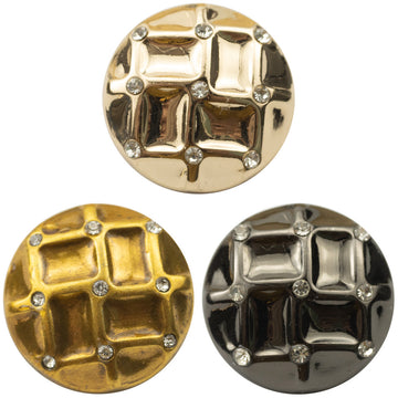 Diamond Rose Gold Black Woven Metal Buttons for Suit Jackets 10pcs - Lots of Buttons