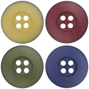 Matte Magenta,Turquoise,Yellow,Black Natural Fruit Buttons 10pcs - Lots of Buttons