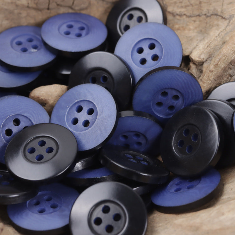 Matte Magenta,Turquoise,Yellow,Black Natural Fruit Buttons 10pcs - Lots of Buttons