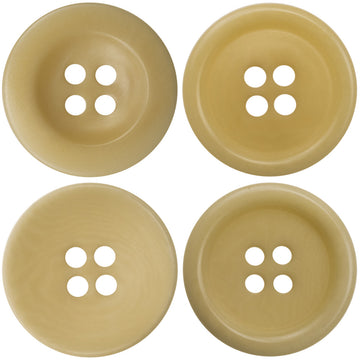 15-20MM Light Yellow Eco-Friendly Fruit Buttons 10pcs - Lots of Buttons