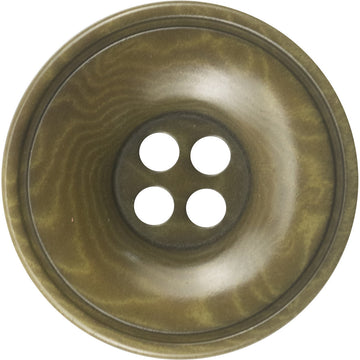 23mm Military Green Wide-Edged Four-Hole Fruit Button 10pcs - Lots of Buttons