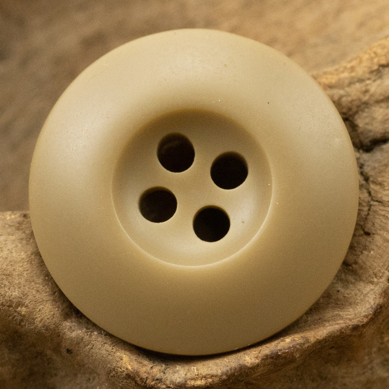 Khaki and Gray 4 Hole Resin Buttons for Jackets Casual Pants 40 Pack - Lots of Buttons