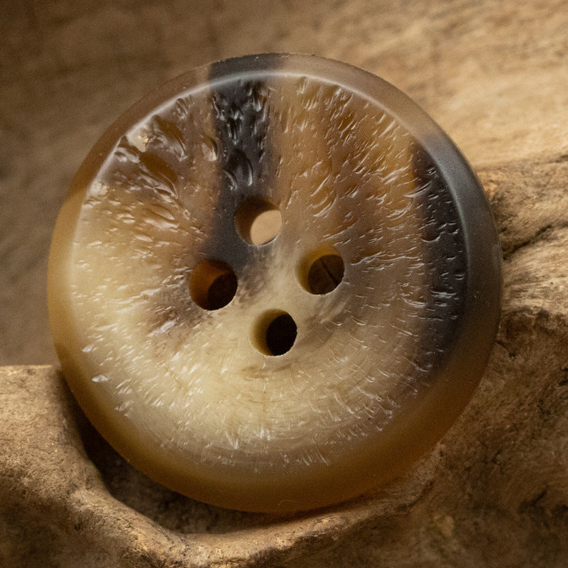 Black, White and Brown Uneven Surface Resin Buttons 30 Pack - Lots of Buttons