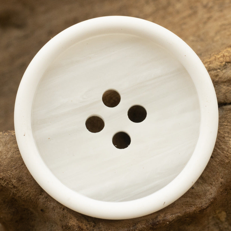 Gray Black Wood Grain Resin Buttons for Casual Pants 50 Pack - Lots of Buttons
