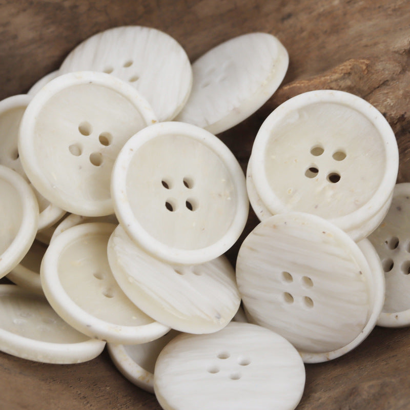 Wood Chip Texture 4 Hole Resin Button for Casual Pants 40 Pack - Lots of Buttons