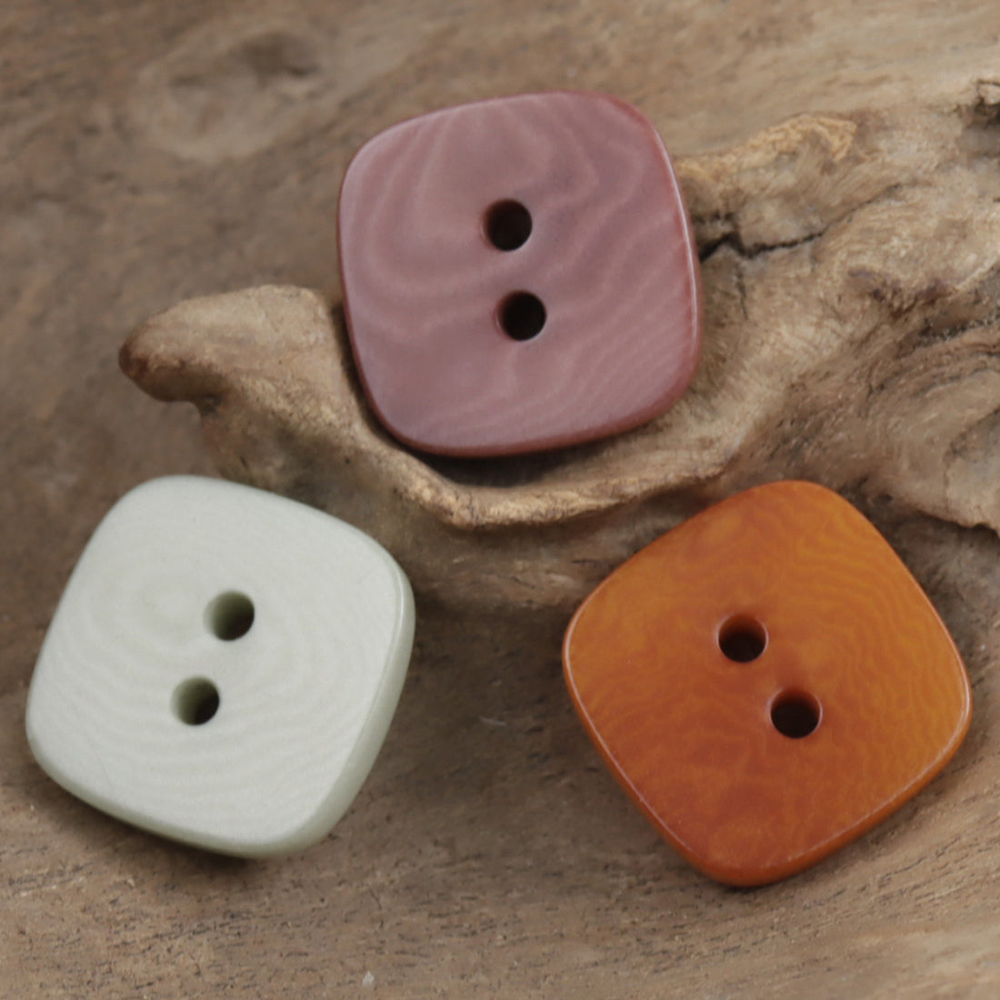 Square Natural Tagut Nut Buttons for Women's Fashion Cardigans,10pcs - Lots of Buttons