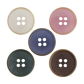 Round 4 Hole Soft-Colored Natural Tagut Nut Buttons for Sweaters,10pcs - Lots of Buttons