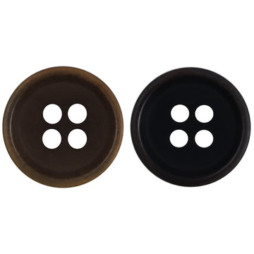 15mm Burnt-Edge Four-Hole Natural Fruit Buttons for Linen Dresses 10PCS - Lots of Buttons
