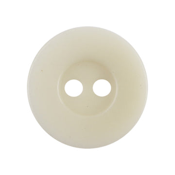 15mm Wide-Edged Simple Beige Two-Hole Natural Fruit Tagut Nut Buttons 10pcs - Lots of Buttons