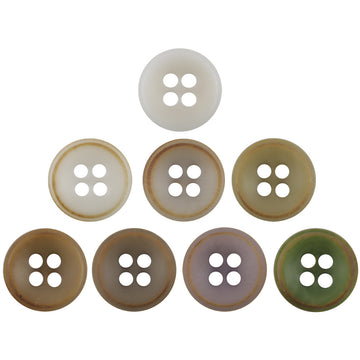11.5mm Burnt Fruit Buttons for DIY Bracelet Decoration 40 Pack - Lots of Buttons