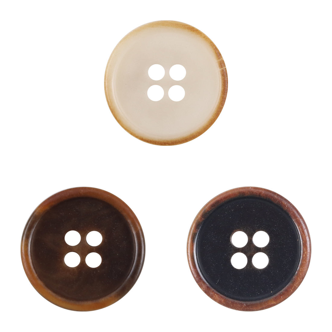 Burnt Coffee Corozo Tagut Nut Buttons for Hoodies Shirts 10pcs - Lots of Buttons
