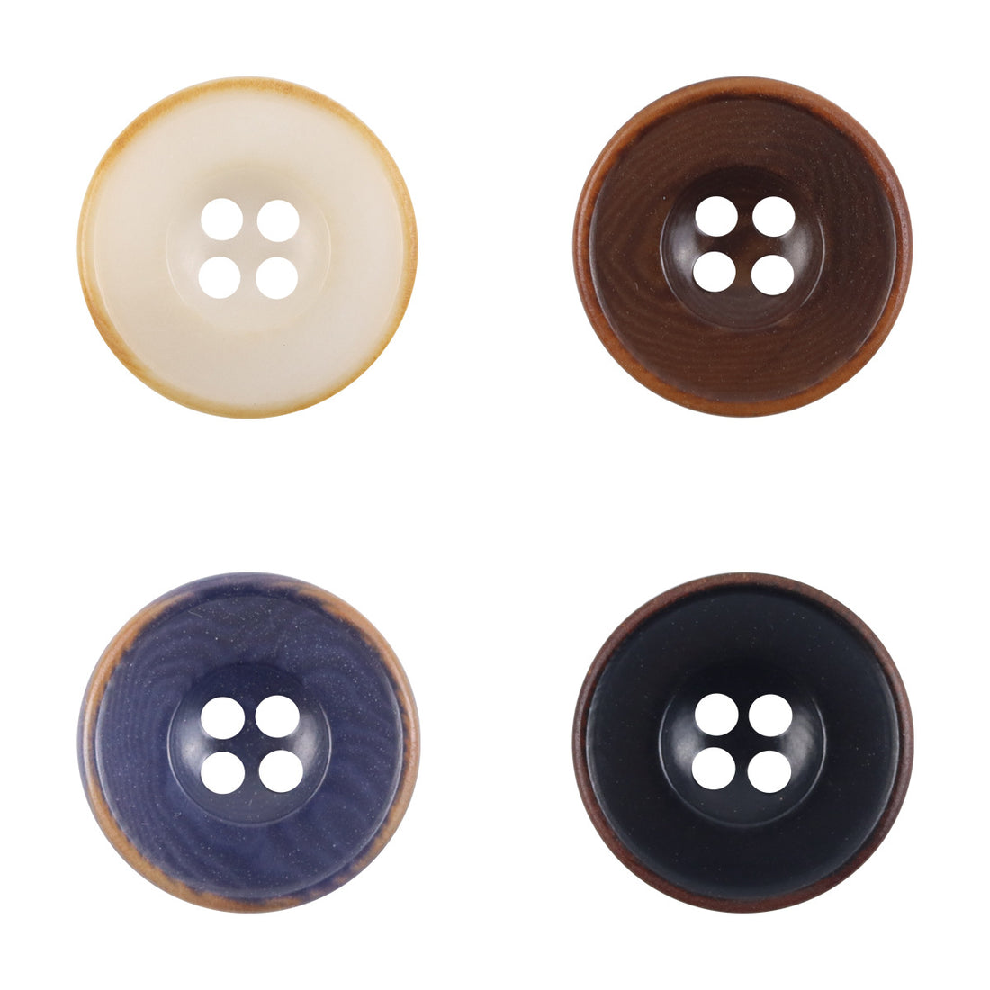 Burnt Dark Blue Tagut Nut Buttons for Suits,Sweater 10pcs - Lots of Buttons