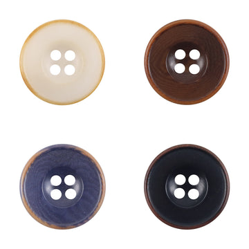 Burnt Dark Blue Tagut Nut Buttons for Suits,Sweater 10pcs - Lots of Buttons