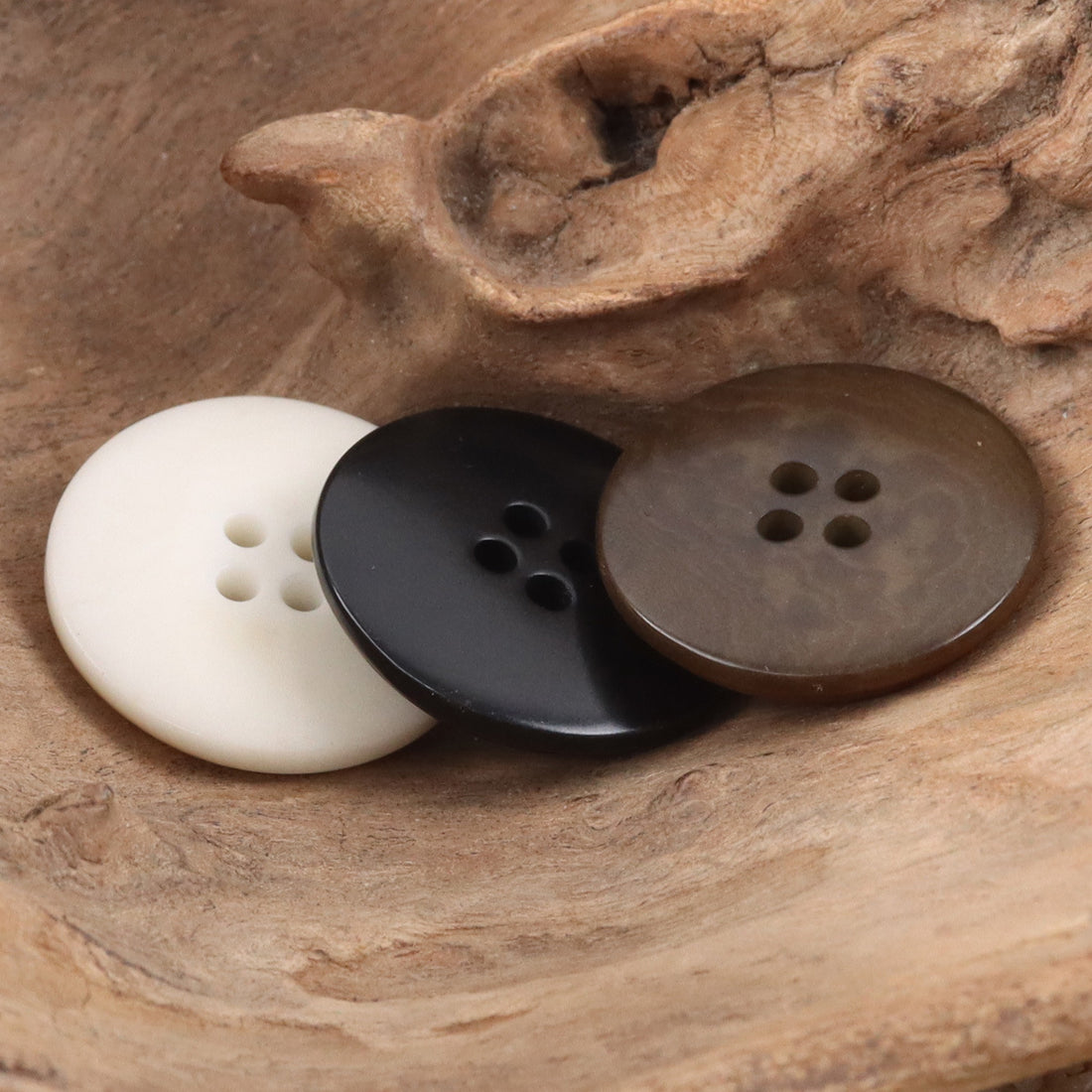 Burnt Beige Fruit Buttons for Pure Linen Suit Coats - 10pcs - Lots of Buttons