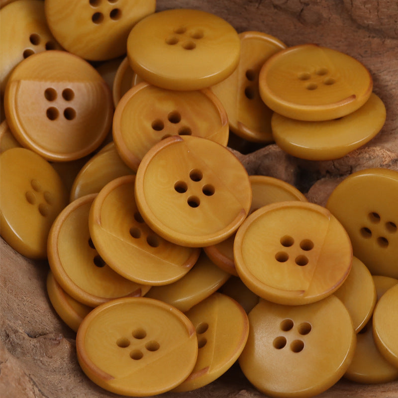 Dark Green Creative Half-Cut Tagut Nut Buttons for Retro Elegant Dresses 10pcs - Lots of Buttons