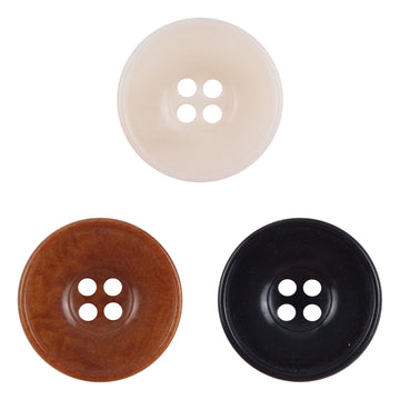Bowl-Shaped Round Tagut Nut Buttons for Sweater Cardigans - 10pcs - Lots of Buttons