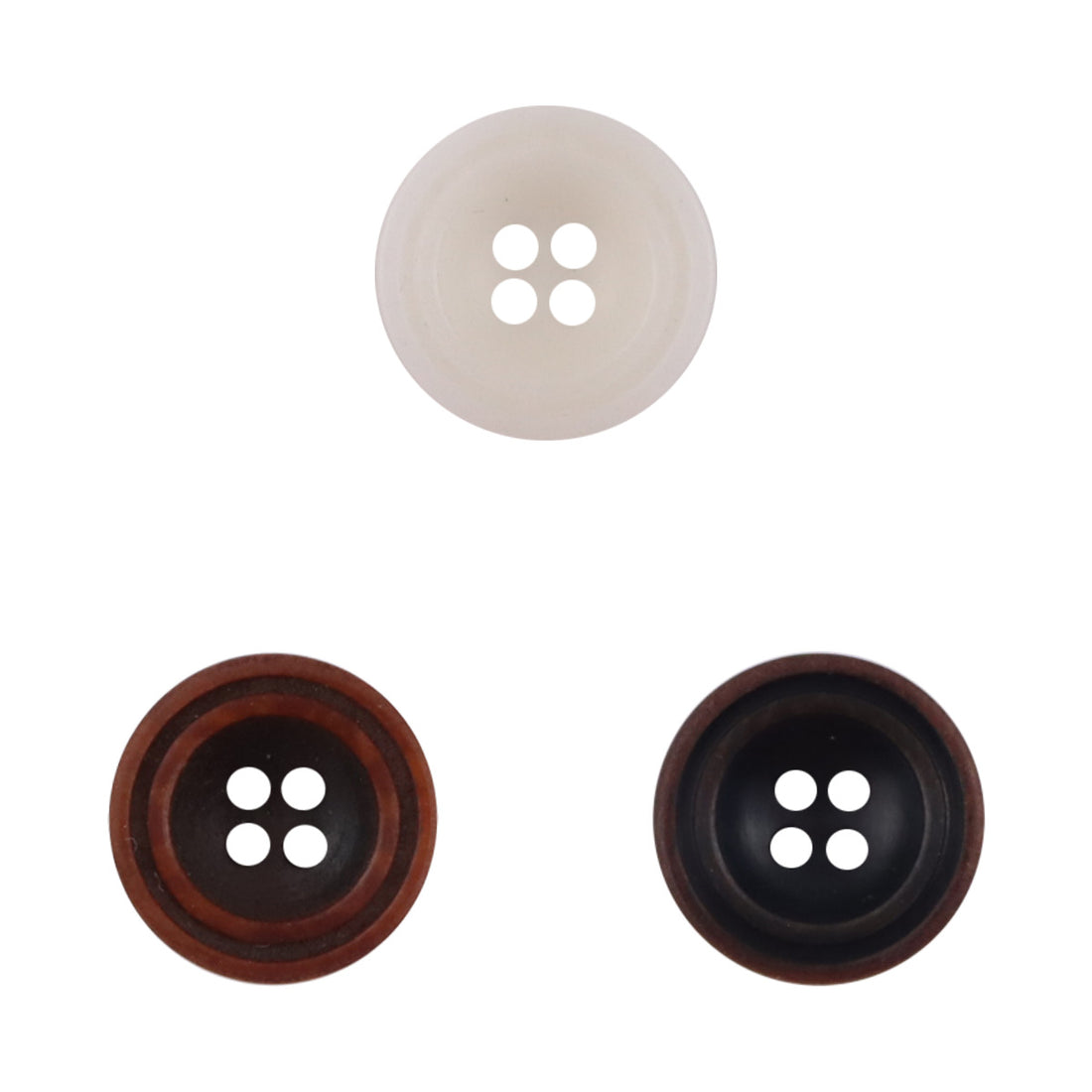11.5mm Burnt Red Coffee-Colored Tagut Nut Buttons for Linen Blouses 10pcs - Lots of Buttons
