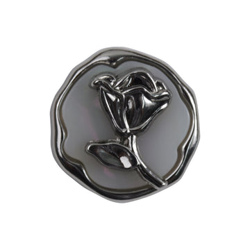 Silver Rose Decorative Metal Buttons for Tweed Blazer 10pcs - Lots of Buttons